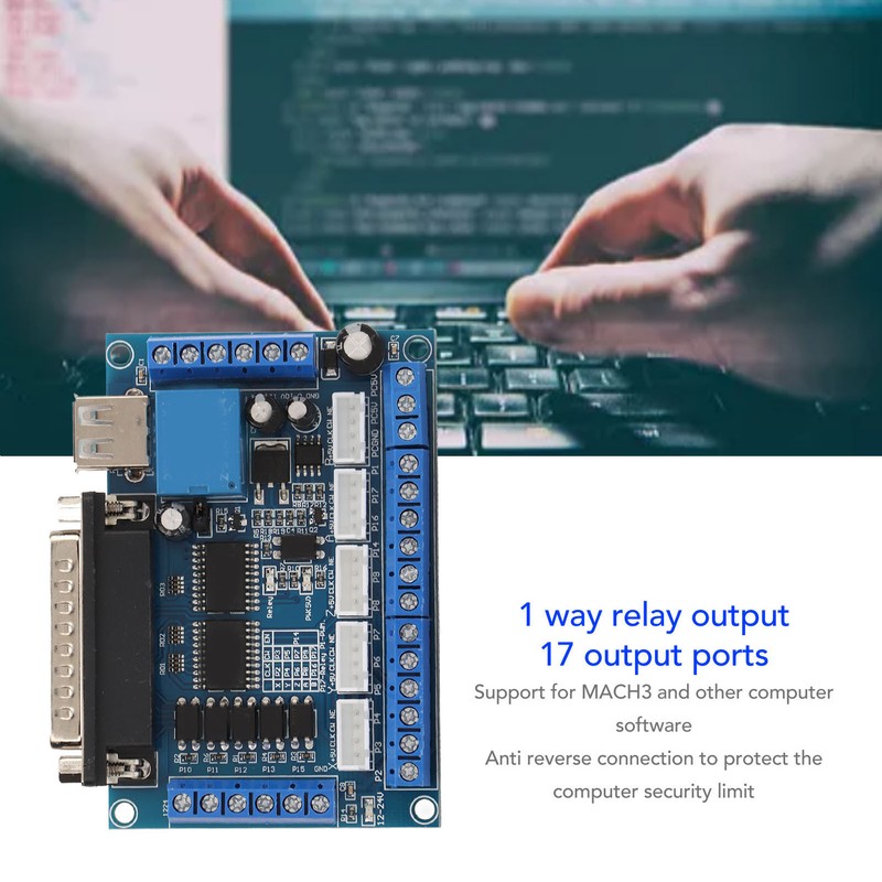 5 Axes Stepper Motor Driver Interface Board with Optocoupler Isolation