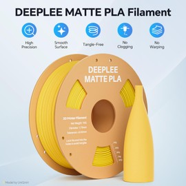 DEEPLEE Matte PLA Filament 1.75mm, 3D Printer Filament Dimensional Accuracy +/- 0.02mm, No Clogging, Higher Toughness, Cardboard Spool 3D Filament, 2 Pack Navy Blue