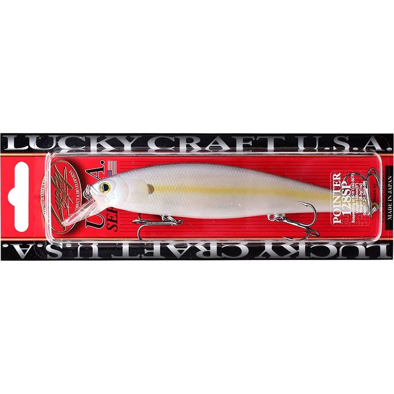 Lucky Craft Fishing Lure Pointer 128 Jerk Bait, Chartreuse Shad,