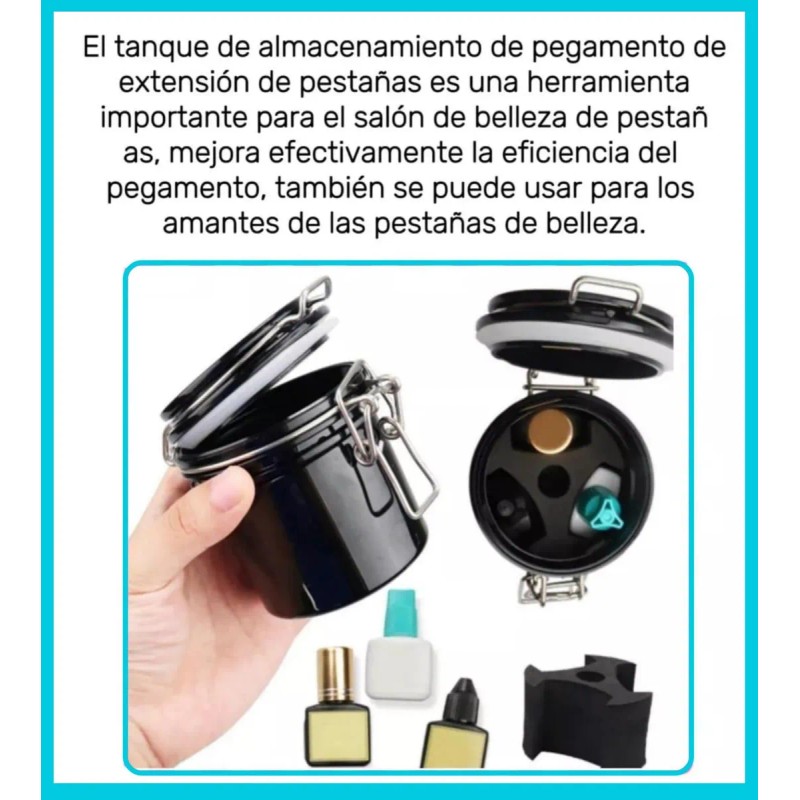 3 Tanque De Almacenamiento Para Pegamento,extensión,pestañas