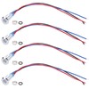 4 Sets PreWired Round LEDs Waterproof 2Color Signal Light Common