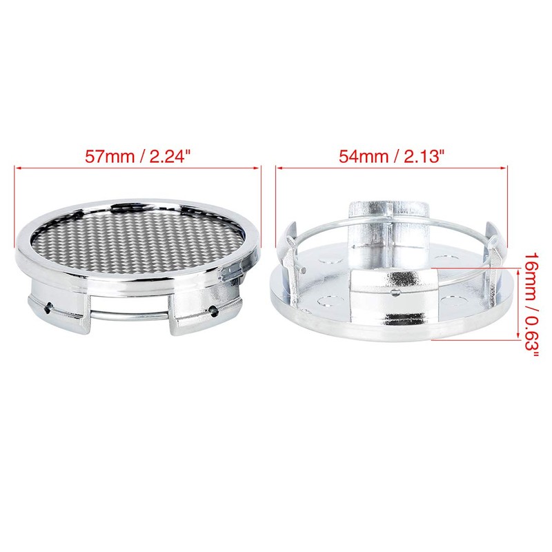 X AUTOHAUX 4 Pcs 57mm Car Wheel Center Caps Hub