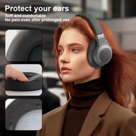 LIVE660 BTNC Ear Pads Replacement Ear Pads Compatible with JBL E65 E65BTNC / Duet NC / LIVE650BTNC LIVE660 BTNC Headphones Comfortable Protein Leather and Memory Foam Ear Pads