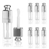 Tavvke 6 Pcs 3ml Empty Lip Gloss Tubes, Clear Refillable