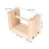 Wooden Yarn Holder 5.1in Long Sturdy Smoothing Rotatable Easy Assembly