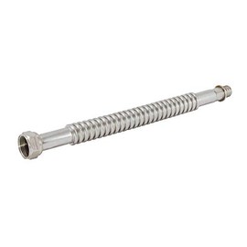 Eastman 0438612 Corrugated Stainless Steel Water Heater Connector, 3/4 inch FIP x 3/4 inch Crimp PEX, 12 inch
