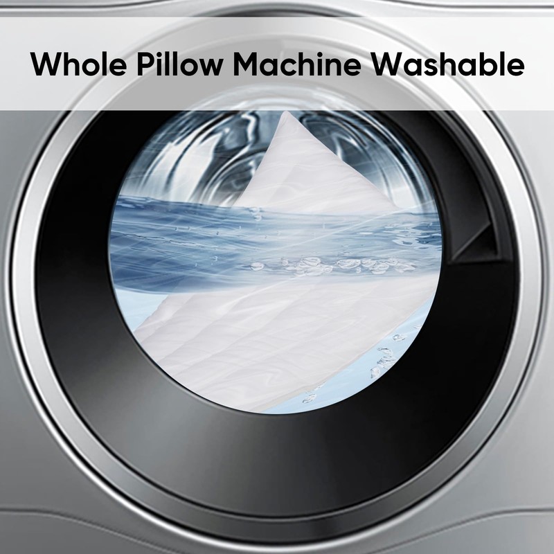 MINUPWELL Ultra Flat Pillows for Sleeping Thin, 7D High Support