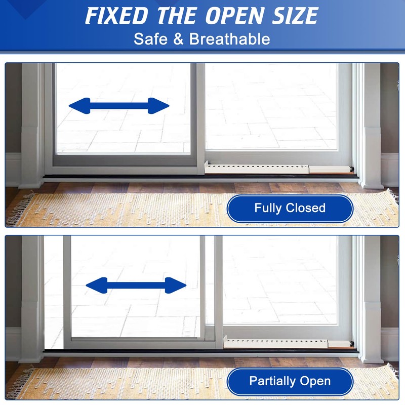 Wintcomfort Adjustable Window Security Bar, Heavy Duty Sliding Window Security