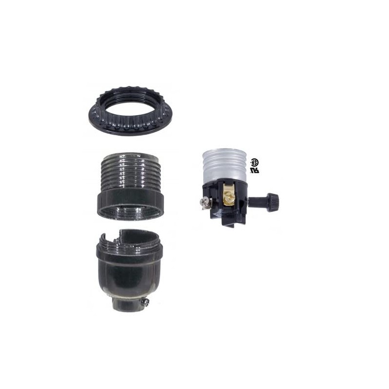 B&P Lamp Threaded Shell with Ring Phenolic Socket | Easy