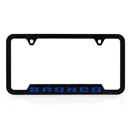 Ford Bronco UV Printed License Plate Frame - Velocity Blue