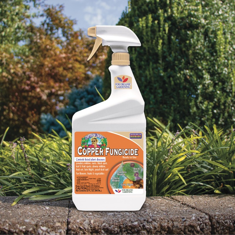 Bonide Captain Jack's Copper Fungicide, 32 oz Ready-to-Use Spray for