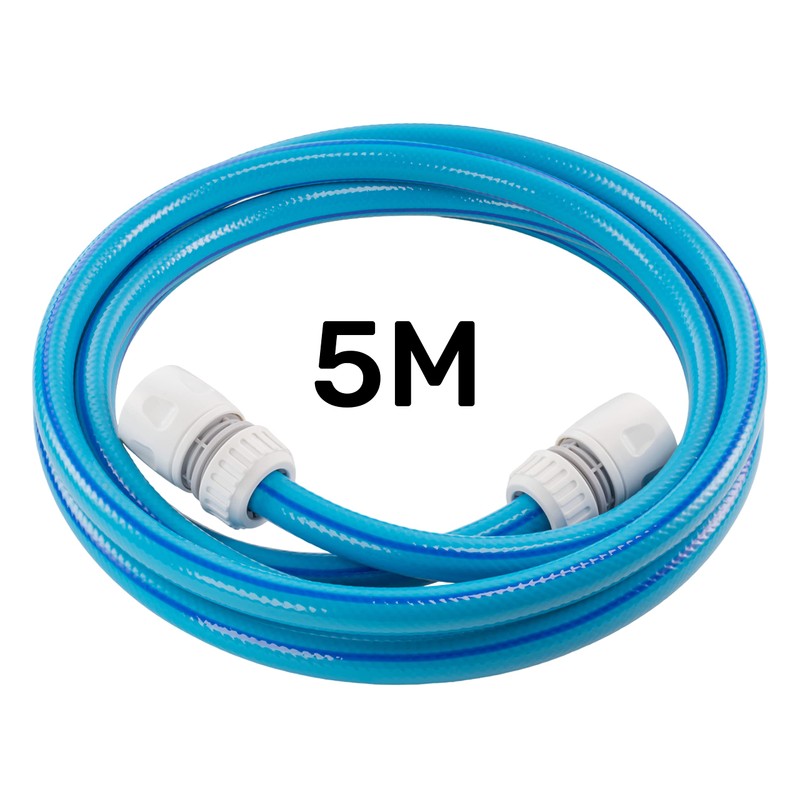 1/2" Blue Grey Flexible Garden Hose - 4 Layer Reinforced