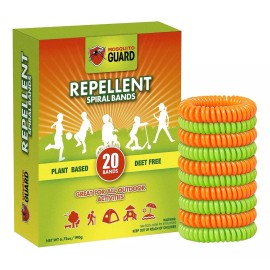 Mosquito Guard Brazaletes Repelentes De Mosquitos Para Niños, 20 Brazaletes
