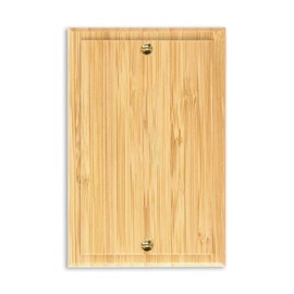 Solid Wood Single Toggle Light Switch Plate Blank Wall Plate4.8" X3.14" Light Switch Cover Quality Raw Wooden Single Toggle Switch Plate Decorative Wall Plate Bamboo
