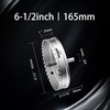Mollom (6-1/2''|165mm) Heavy Duty Carbide Hole Saw with 2 Pilot