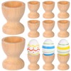 MAGICLULU 15pcs Wooden Egg Cup Holders Easter Egg Holder Unfinished