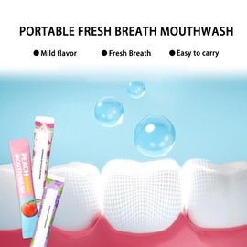 60PCS Travel Size Mouthwash,Portable Mini Mouthwash,Long-Lasting Freshness Travel Mouth Wash for Oral Care A23