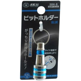 SK11 SBH-B Bit Holder, Compatible with 0.25 inch (6.35 mm) Shaft, Blue