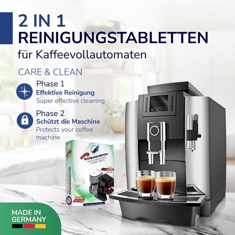 20 x Cleaning Tablets for Fully Automatic Coffee Machines -