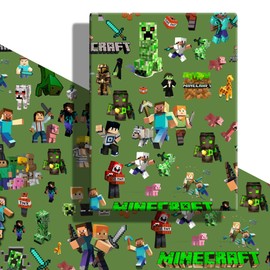 YOOYEH Wrapping Papers, 5 PCS 70x50cm Birthday Gift Wrapping Paper Christmas Wrap for Kids (Green)