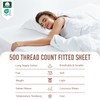 Pizuna Cotton King Single Fitted Sheet, 500 Thread Count 100%