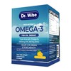 Aceite de pescado Omega 3 de alta potencia del Dr. Wise, 3600 mg, con 1300 mg de EPA, 860 mg de DHA, sabor a limn, cpsulas blandas sin eructos para...