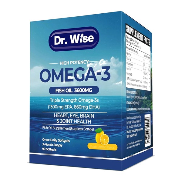 Aceite de pescado Omega 3 de alta potencia del Dr.