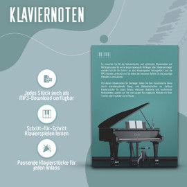 Klaviernoten für Anfänger, die jeder können sollte.: 60 der bekanntesten und schönsten Klavierstücke für Anfänger. Sorgfältig ausgesucht und für ... für Erwachsene und Kinder + Audio Download