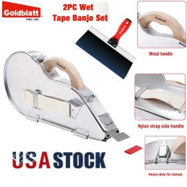 Goldblatt Dry Tape Banjo Sets Drywall Taping Tools w/10" Blue Steel Taping Knife
