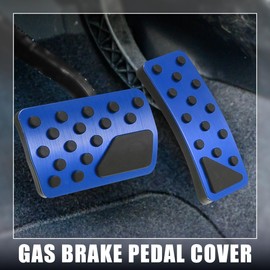 X AUTOHAUX 1 Set Brake Pedal Cover Gas Accelerator Pedal Cover for Car Blue