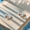 Cute Bee Cartilage Helix Stud Earrings Crystal Cubic Zirconia Faux