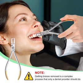 Anterior Bracket Removing Plier Braces Removal Tool kit Bracket Remover for Stainless Steel Brace Removal Tooth Gripper Plier Pulling Kit Tool