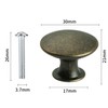 Anhoer 12PCS Kitchen Cupboard Knobs 30MM Kitchen Door Knobs Mushroom
