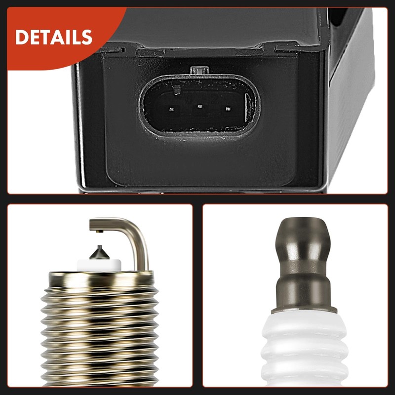 A-Premium Set of 3 Ignition Coil Pack and Iridium Spark