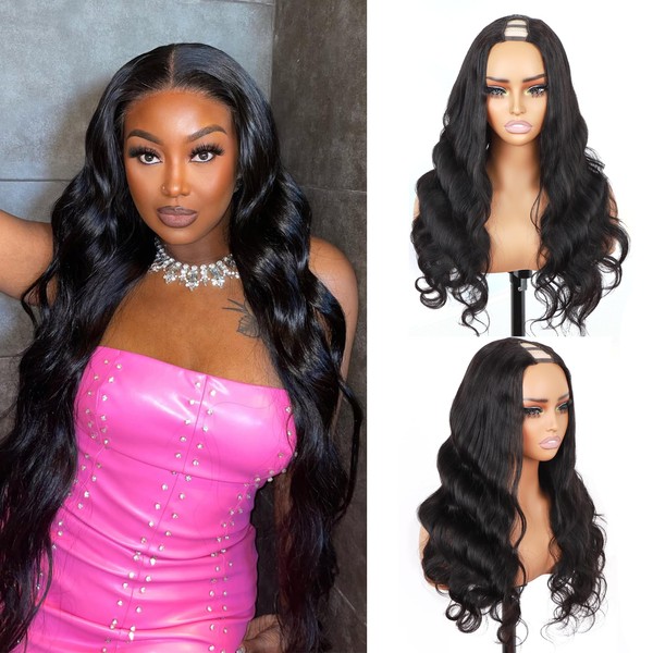 V Part Wig Human Hair Body Wave Wig Human Hair