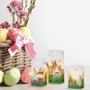 Eldnacele Easter Bunny Flameless Flickering Candles with 6H Timer Battery