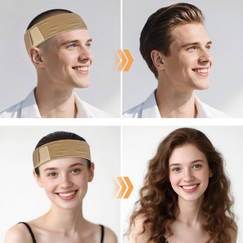 Wig Grip Headband, Adjustable Non-Slip Velvet Band for Secure Hold,