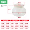 TKY Ventilation Pipe Fittings, Flame Retardant, Lightweight, White, Different Diameter