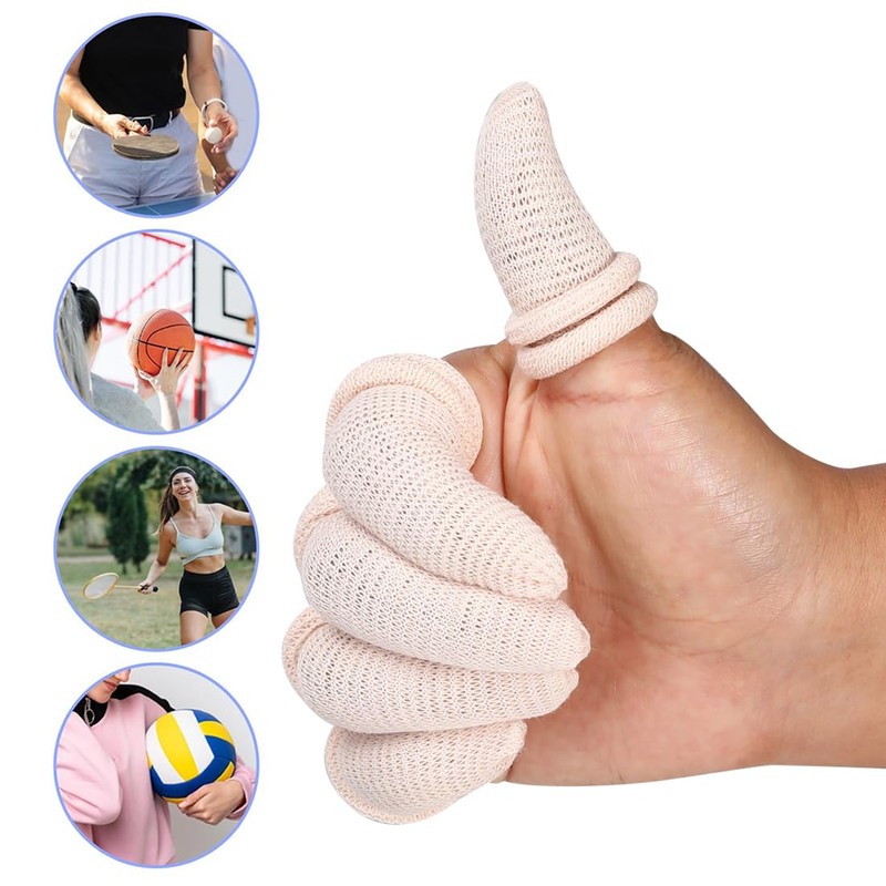 Thumb Bandage Finger Bandages 30 PCS Tubular Finger Stall Bandage