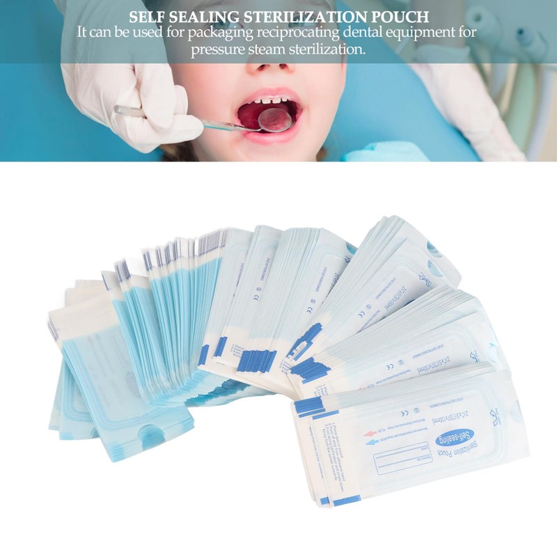 Self Sterilization Pouches for Dental Offices, Autoclave Sterilizer Bags Pouch