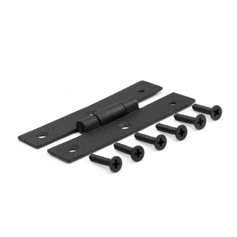 Renovators Supply Manufacturing H Cabinet Hinges 3 in. Black Wrought