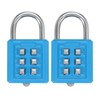 sourcing map Combination Padlock, 6-Digit Push Button Padlock 3-Position Locking