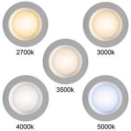 Commercial Electric 4 in. 2000K to 5000K Integrated LED Recessed Trim Downlight with Nightlight Feature 625 Lumens Dimmable (4-Pack)