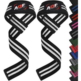 AQF Lifting Straps, Weight Lifting Wrist Straps, 60CM Heavy Duty Gym Straps with 5MM Neoprene Padded Support, Anti-Slip Bar Grip, Ideal for Weightlifting, Deadlifting, Bodybuilding Workouts