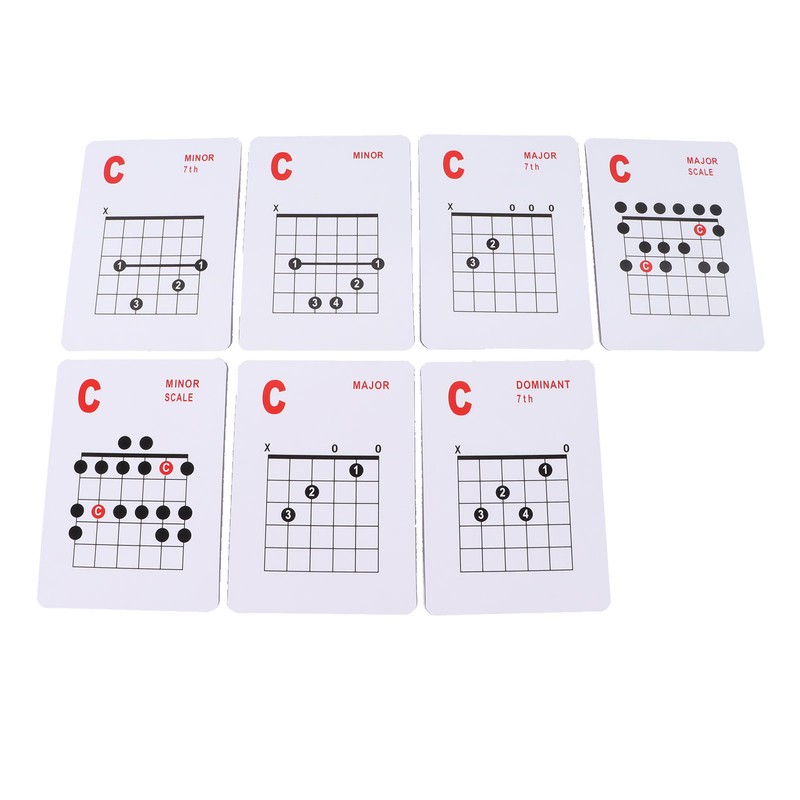 Guitar Chords Card 49 Sheets 6 String Acoustic Electric Guitar
