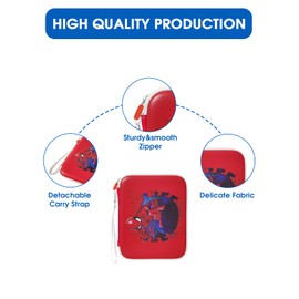 AOLO Yoto Card Holder Case, 80-Pocket Mini Audiobook Card Organizer with Zipper, Portable Card Binder for Yoto Cards Storage, Soft Travel Folder for Kids