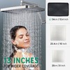 13-Inch Shower Heads with Multi-Function Handheld Sprayer Combo, 3-Way Metal