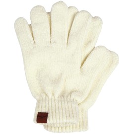 Britt's Knits Soft Chenille Women's Winter Warm Knit Gloves One Size - Oatmeal