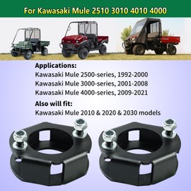 2 Pcs Front 2" Lift Leveling Spacer Kit Compatible with 1990-2019 Kawasaki Mule 2500 2510 3000 3010 4010 4000,Vanshly