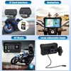 Motorcycle GPS CarPlay Screen with Wireless Carplay and Android Car,